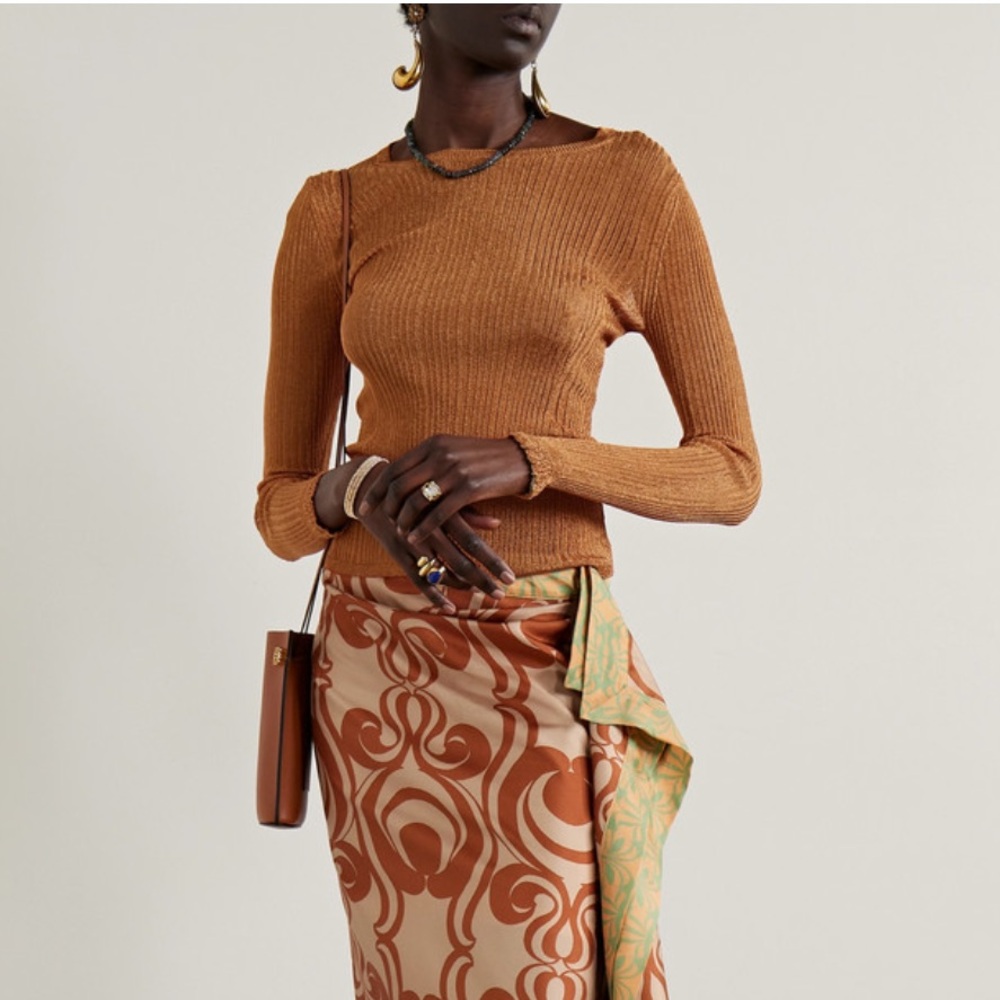 Ulla Johnson Diana Sparkling knit sheet top